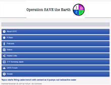Tablet Screenshot of operationsavetheearth.com
